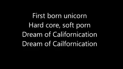 Red Hot Chilli Peppers Californication Lyrics