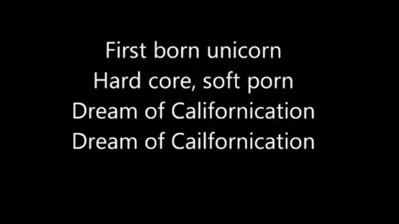 Red Hot Chilli Peppers Californication Lyrics