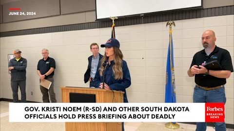 BREAKING NEWS- South Dakota Gov. Kristi Noem Holds Press Briefing Following Deadly Flooding