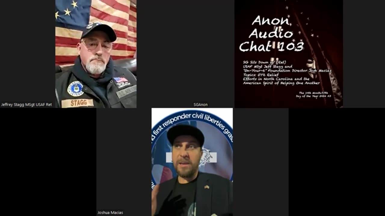 10/17/24 SG Anon W/ Patriots Jeff Stagg & Josh Macias To Discuss “On-Your-6 Foundation & Hurricane Helene Relief Efforts