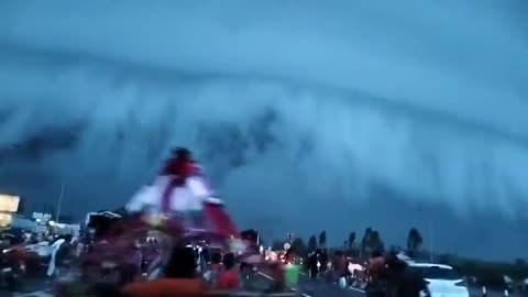 Shelf cloud in India