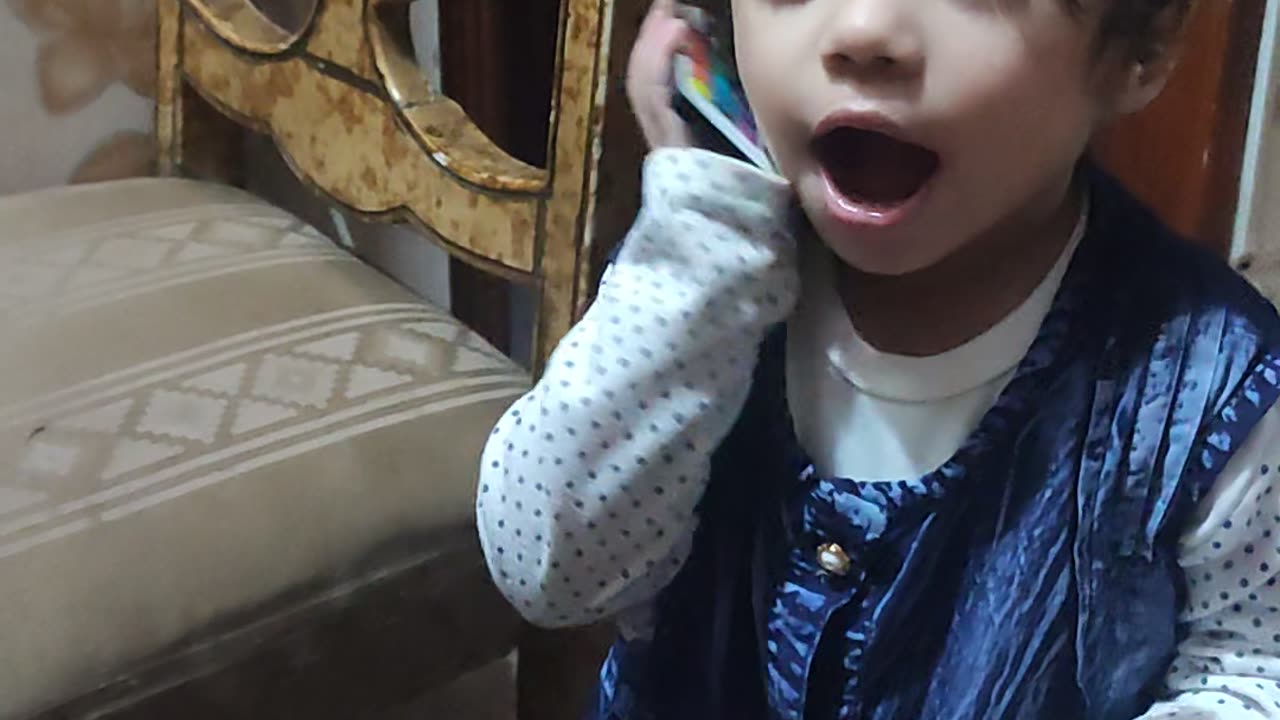 My little Princess Emaan Calling Bade PaPa 🥰 Follow & Subscribe For Her Overload Cuteness