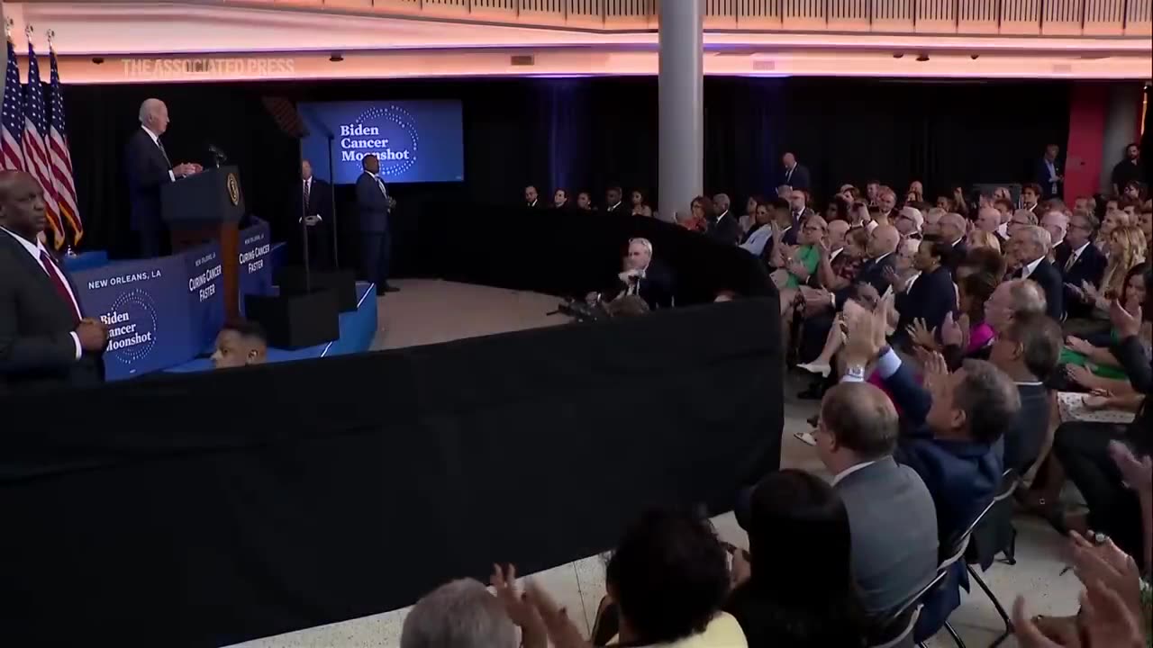 Biden announces $150 million in research grants to fight cancer.mp4