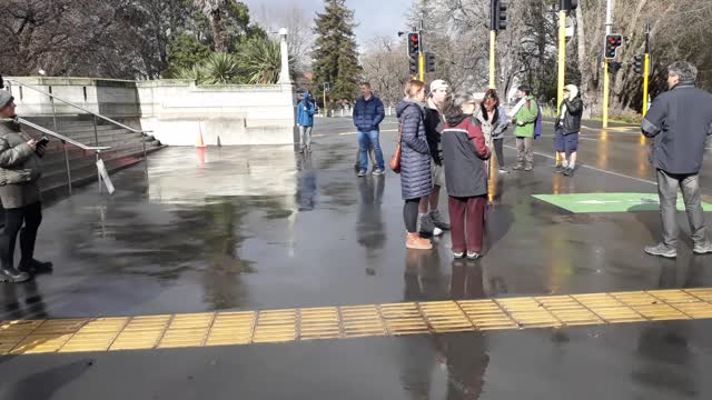 Anti lock down protest chch nz 18th aug
