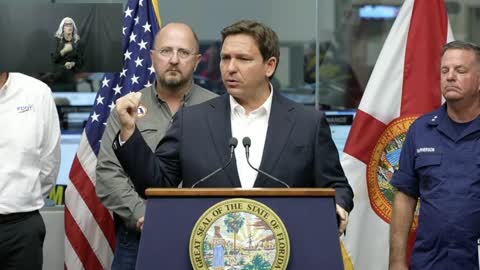 DeSantis ANNIHILATES Woke Reporter As Hurricane Nears Florida