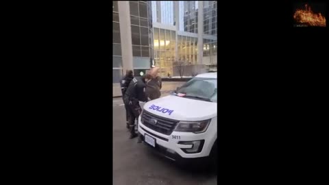 Freedom convoy organizer ARRESTed, Listen To the Cop AT the END