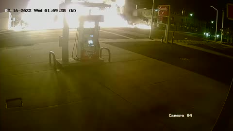 Tanker truck crashes into building and bursts into flames