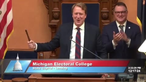 Michigan is official & they need a new gavel 🤣