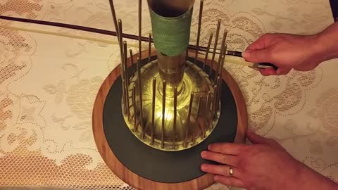 Percussion Plethora: WATERPHONE (a.k.a. "Ocean Harp"), bowed on a LAZY SUSAN