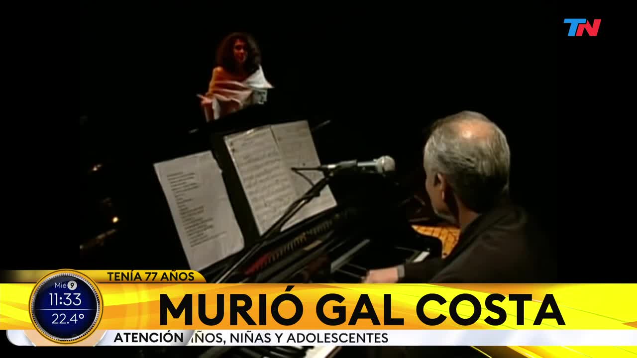 Murió Gal Costa, una de las grandes voces de la música brasileña