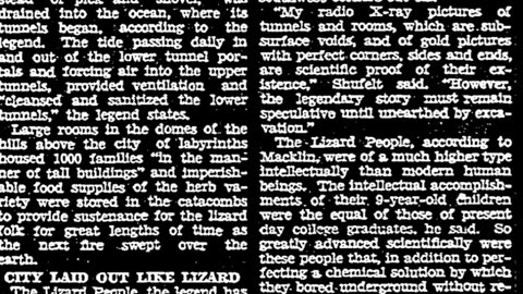 ⬛️🐲 Lizard People 🐉🗡🐸🪽✨️ January 29, 1934