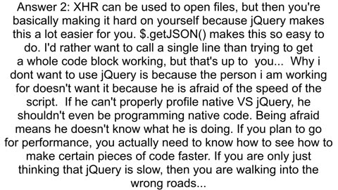 How can I open a JSON file in JavaScript without jQuery