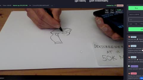 Drawing live on pumpfun