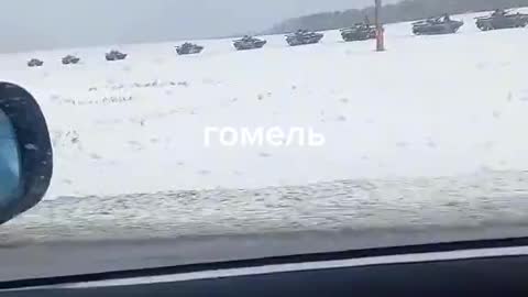 Russian tanks south of Rechitsa, Belarus