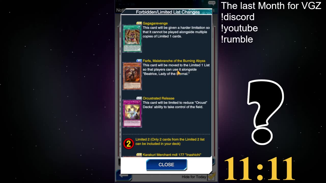 Duel Links Banlist June 15, 2023 reaction