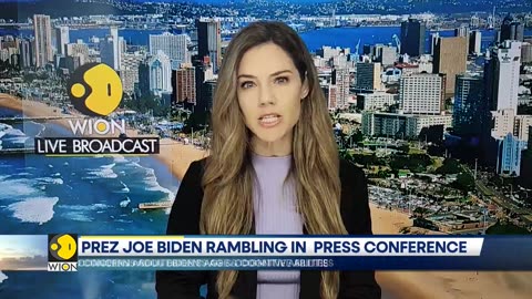 US President Joe Biden wraps up rambling Vietnam press conference in candid way.