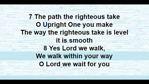 Singing the Old Testament Isaiah 26 Darwall