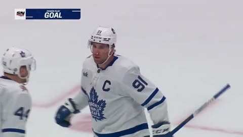 TOR@ANA: Tavares scores goal against Lukas Dostal