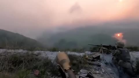 Defending the heights near Bilogorivka, Siverskyi Donets