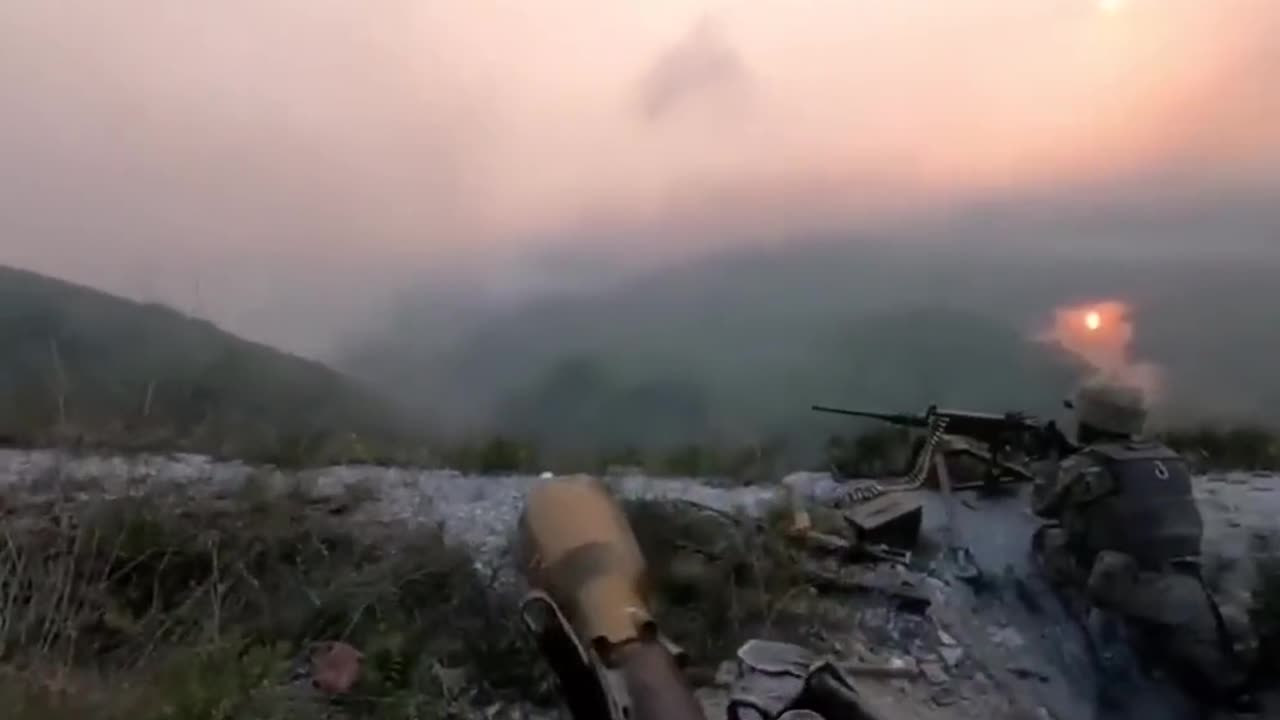 Defending the heights near Bilogorivka, Siverskyi Donets