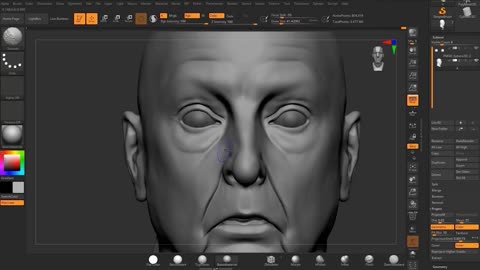 Zbrush fine to pore portrait 10