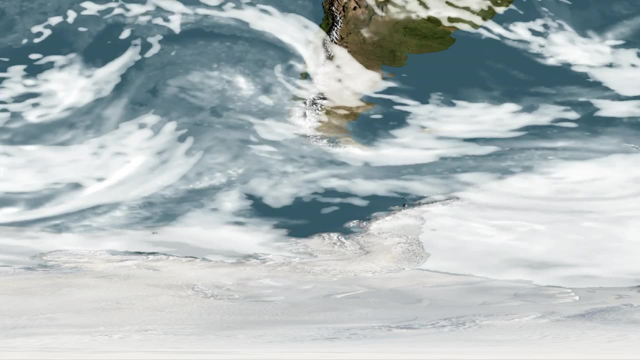 GEOS-5 Modeled Clouds at One Quarter Degree (28-km) Resolution (Flat Map)