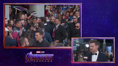 Jeremy Renner talks prepping as Hawkeye for Avengers Endgame at the World Premiere