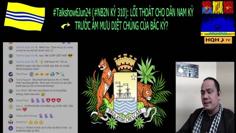 Talkshow06Jun24 (#NB2N KỲ 310): LỐI THOÁT CHO DÂN NAM KỲ TRƯỚC ÂM MƯU DIỆT CHỦNG CỦA BẮC KỲ? (P1)