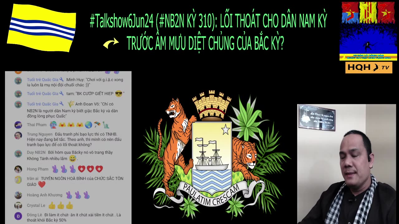 Talkshow06Jun24 (#NB2N KỲ 310): LỐI THOÁT CHO DÂN NAM KỲ TRƯỚC ÂM MƯU DIỆT CHỦNG CỦA BẮC KỲ? (P1)