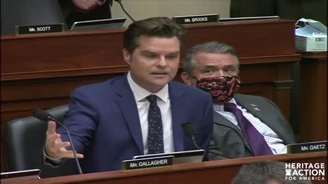 Rep. Matt Gaetz Supporting Rep. Banks NDAA Amendment
