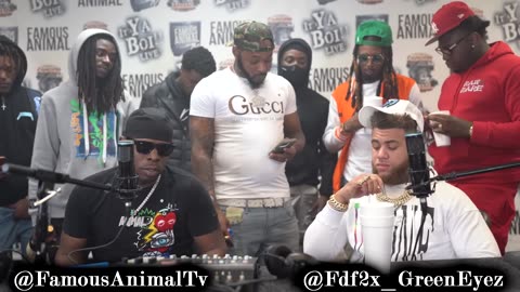 Louisiana Rapper Green Eyez Stops by Drops Hot Freestyle on Famous Animal Tv
