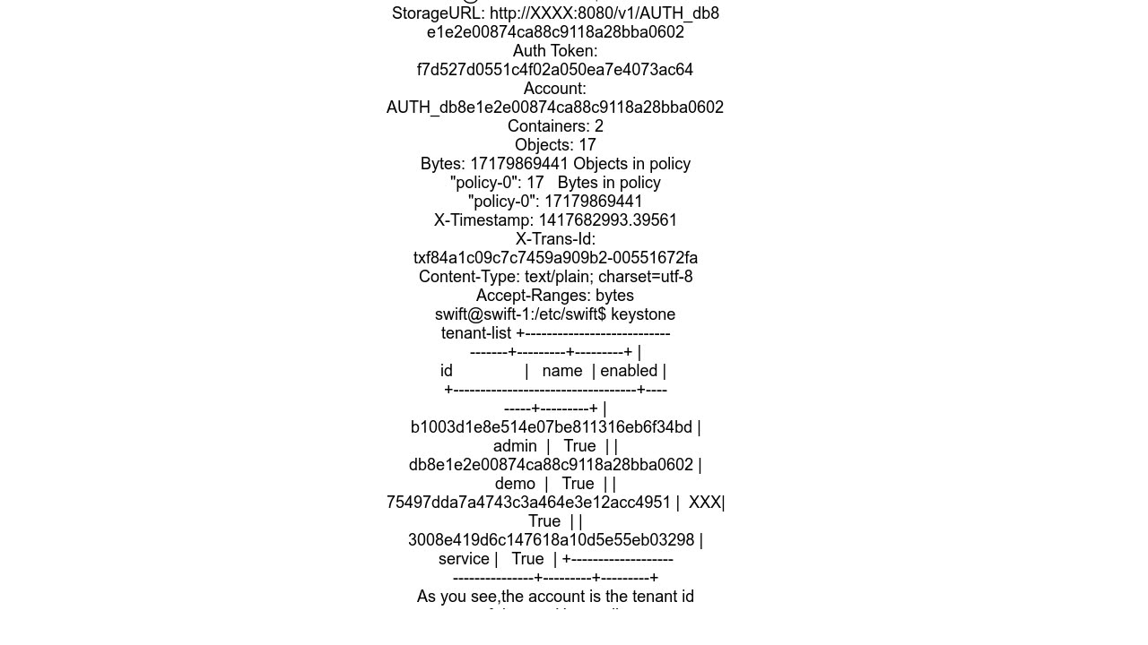Does POST request to v1ltaccountnamegt in OpenStack Swift create that account