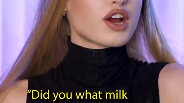 Did you guys know milk is from a cow 🤯