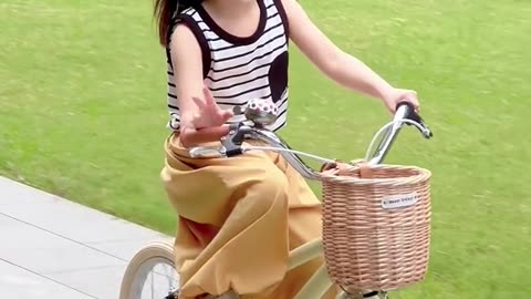 cute baby cycling