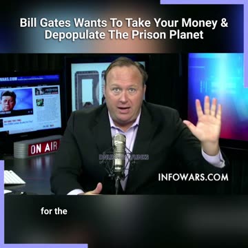 Alex Jones: Bill Gates Creates Diseases To Enslave Your Immune System So You Have To Go To Him For The Cure - 9/19/13