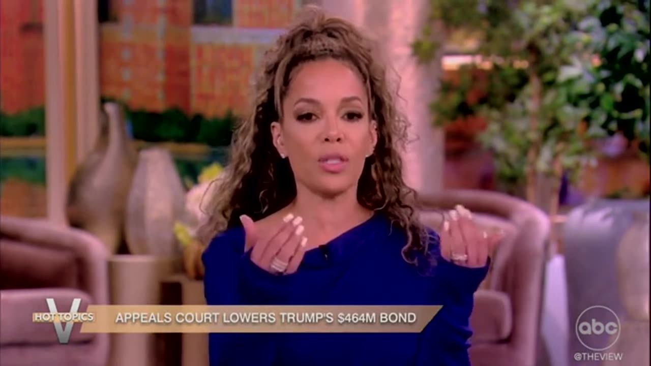 The View's Sunny Hostin Is 'Comfortable' With Court Lowering Trump Bond Amount