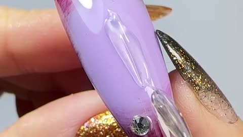 Fall 2023 Nail Design with Nail Charm - Classy Nail Art Tutorial