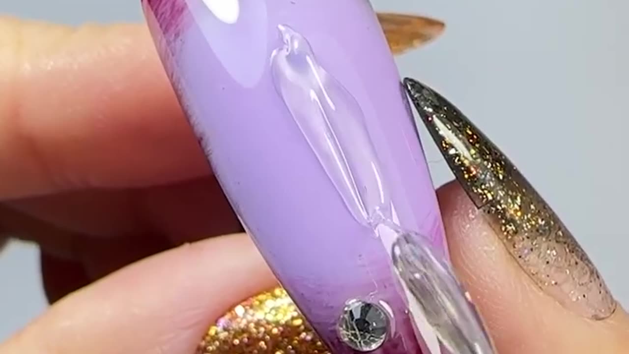 Fall 2023 Nail Design with Nail Charm - Classy Nail Art Tutorial