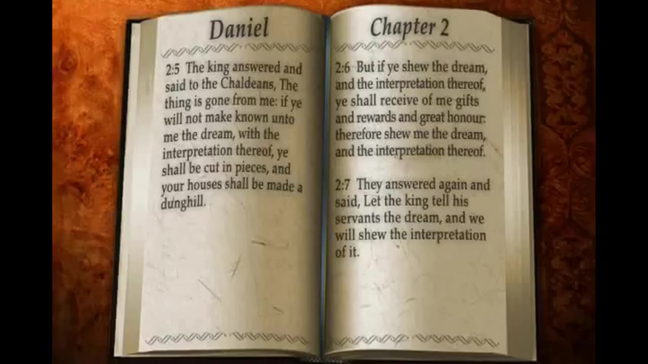 DAILY BIBLE READING * OPEN THE BOOK AND TAKE A LOOK * DANIEL 01-02 KJV