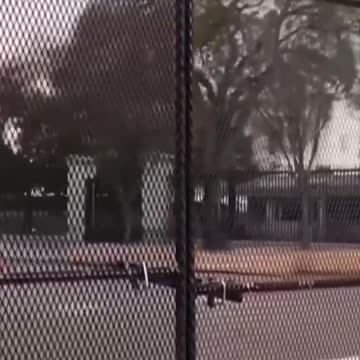 They’ve erected an eight-foot security fencing around the WH, Capitol, Treasury Department