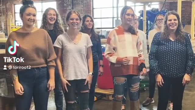 When Natalie + her crew come to visit the candle makin’ studio… we DANCE 💃💃💃 YY for two whole years