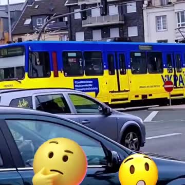 Tramvaj na podporu Ukrajiny v německém Duisburgu