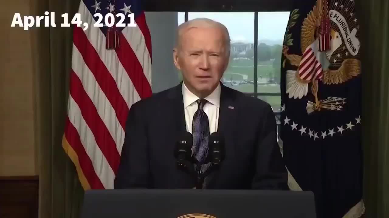 Biden April 14, 2021 on Afghanistan