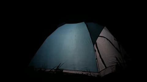 Night Camping In high Rain