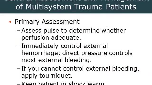 AEMT Ch 42 Multisystem Trauma and Trauma Resuscitation