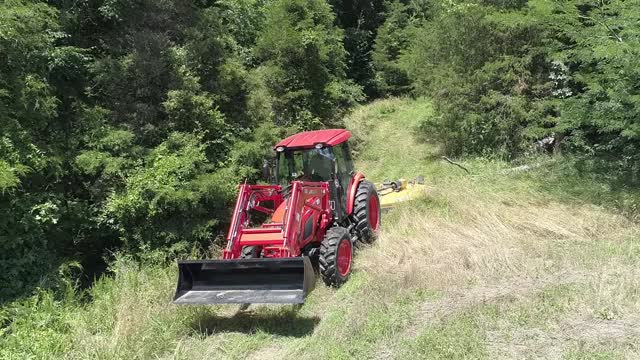 Bush Hogging Illinois farm PART 2. KIOTI RX7320, Drone action & More!