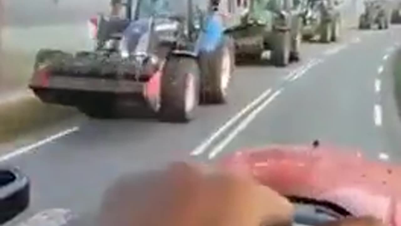The Dutch farmers are out in force today protesting the governments