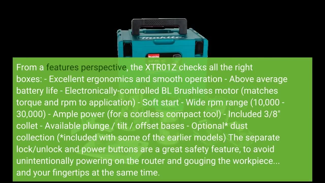 Makita XTR01T7 18V LXT Lithium-Ion Brushless Cordless Compact-Overview