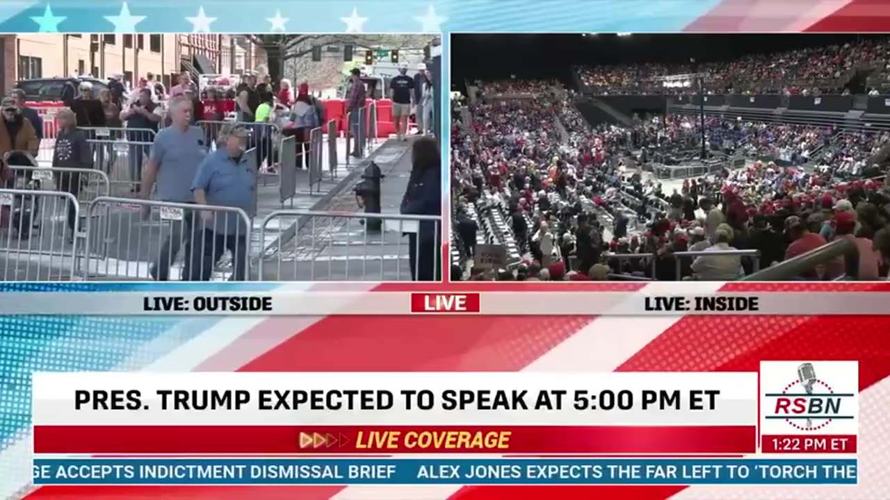 FIRST LOOK inside MASSIVE Trump rally in Rome, Georgia