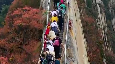 The Longest And Highest Stairs On The Top Of The Mountain